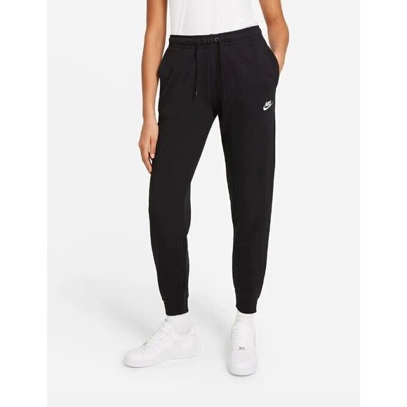 Nike BV4095 010 Women's Sz M Black Essential Fleece Sportswear Jogger Pants $60 - Picture 10 of 11